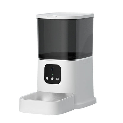 Smart Automatic Pet Feeder with WiFi App Control – 6L Timed Food Dispenser with Voice Recorder CJ
