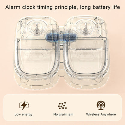 Automatic Pet Feeder & Water Dispenser – Gravity Smart Food Feeder with Stainless Steel Bowl CJ