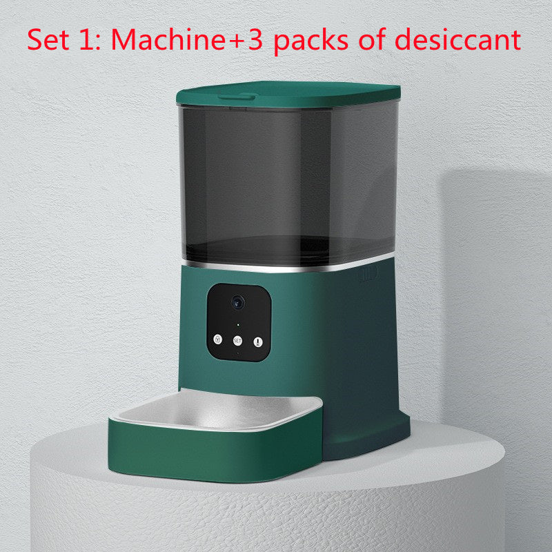 Smart Automatic Pet Feeder with WiFi App Control – 6L Timed Food Dispenser with Voice Recorder CJ