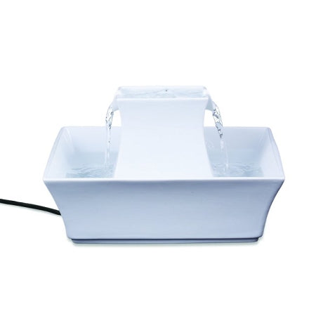 PetSafe White Pagoda Ceramic Fountain - PWW00-13907 PetsStop